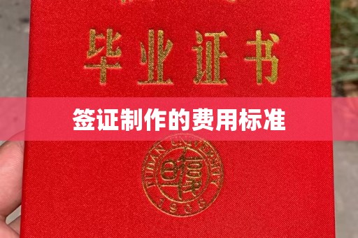 寿光签证制作的费用标准